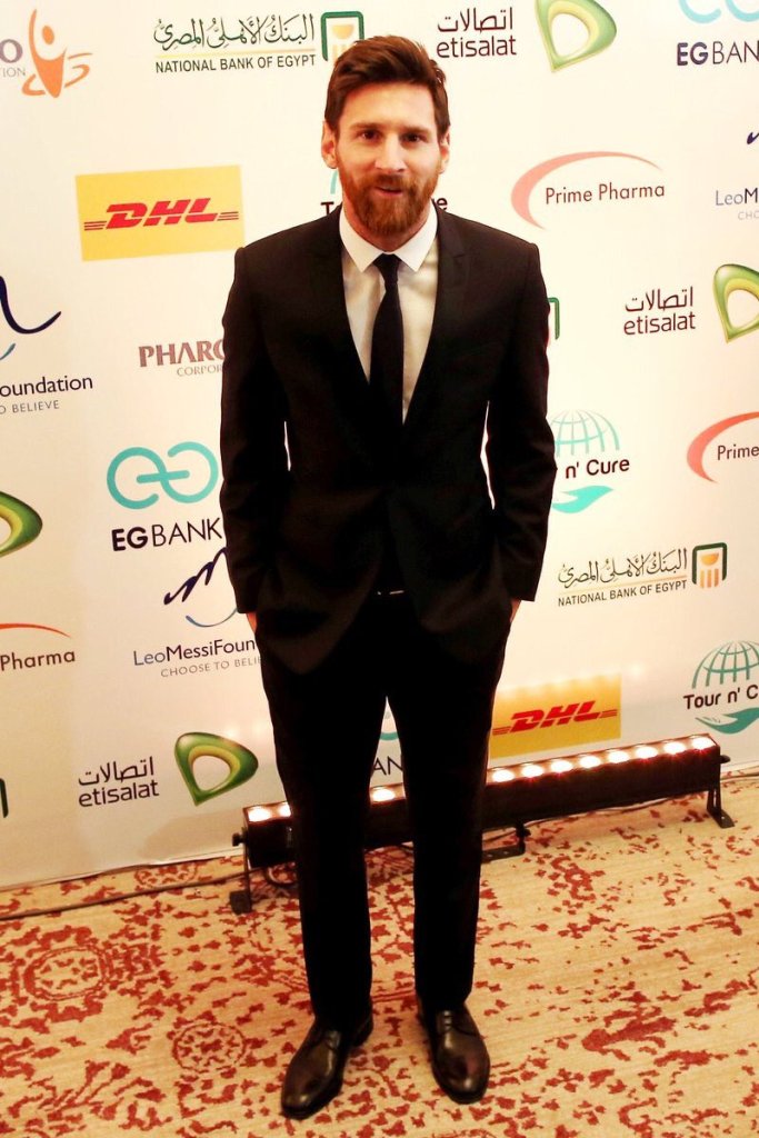 Leo Messi in Egypt during the Tour n Cure Event for the treatment of the Hepatitis virus, 21-2-2017