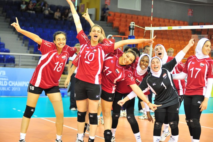 What do the modern Egyptians look like? - Egyptian young girls from Volleyball team