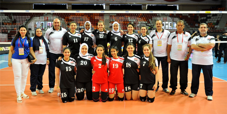 What do the modern Egyptians look like? - Egyptian young girls from Volleyball team