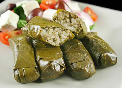 Stuffed Vine Leaves Egyptian Dish