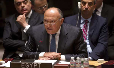 2017-06-10 Egyptian Minister of Foreign Affairs calls to stop funding of terrorism at the United Nations 2017 (Source: Al-Ahram)
