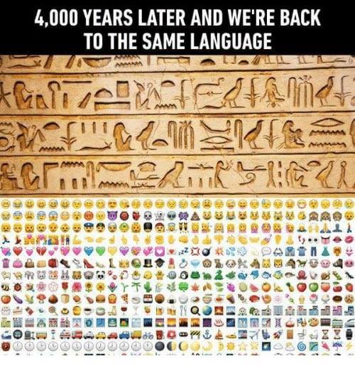 2017-07-18 Egyptian Sign Language and Emojis 4000 years later
