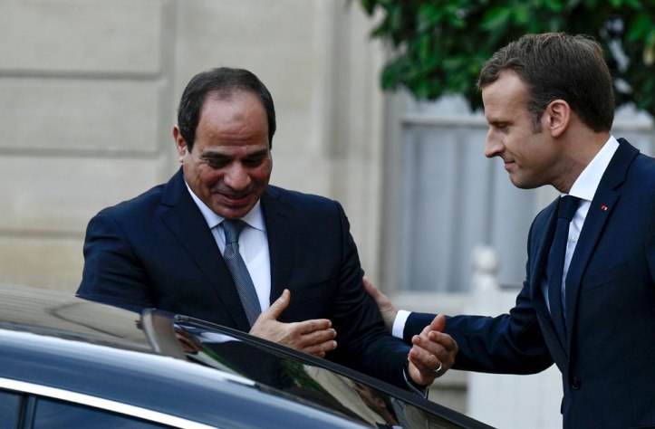 2017-10-25 Egypt El Sisi France Macron Elysee Paris Ahram 2017-636444642526350788-635