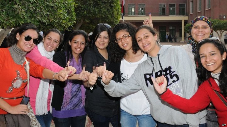 2018-02-23 Egyptian women during post-revolution democratic votes