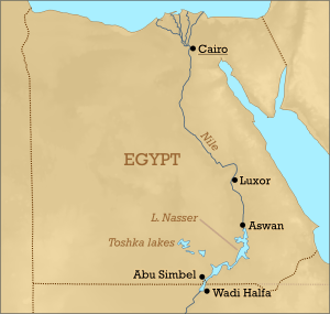 2018-04-06 Luxor location map in Egypt
