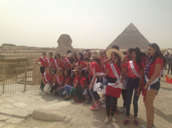 2018-05-04 World Ambassadors for Tourism and Environment at Giza Pyramids Egypt - Al-Ahram