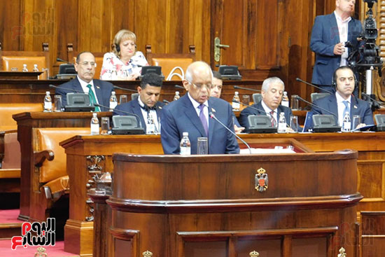 2018-07-20 Egypt Parliament President Speech in Serbian Parliament 02 Youm7