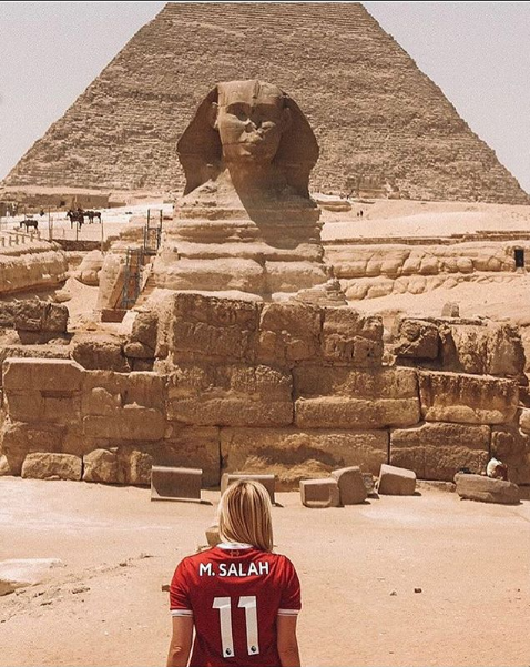 2018-08-06 Salah Supporter in Egypt at the Pyramids