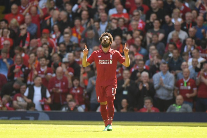 2019-04-08 Egypt Salah celebrates 32 goal in English Premier League 2017-2018 01 Youm7