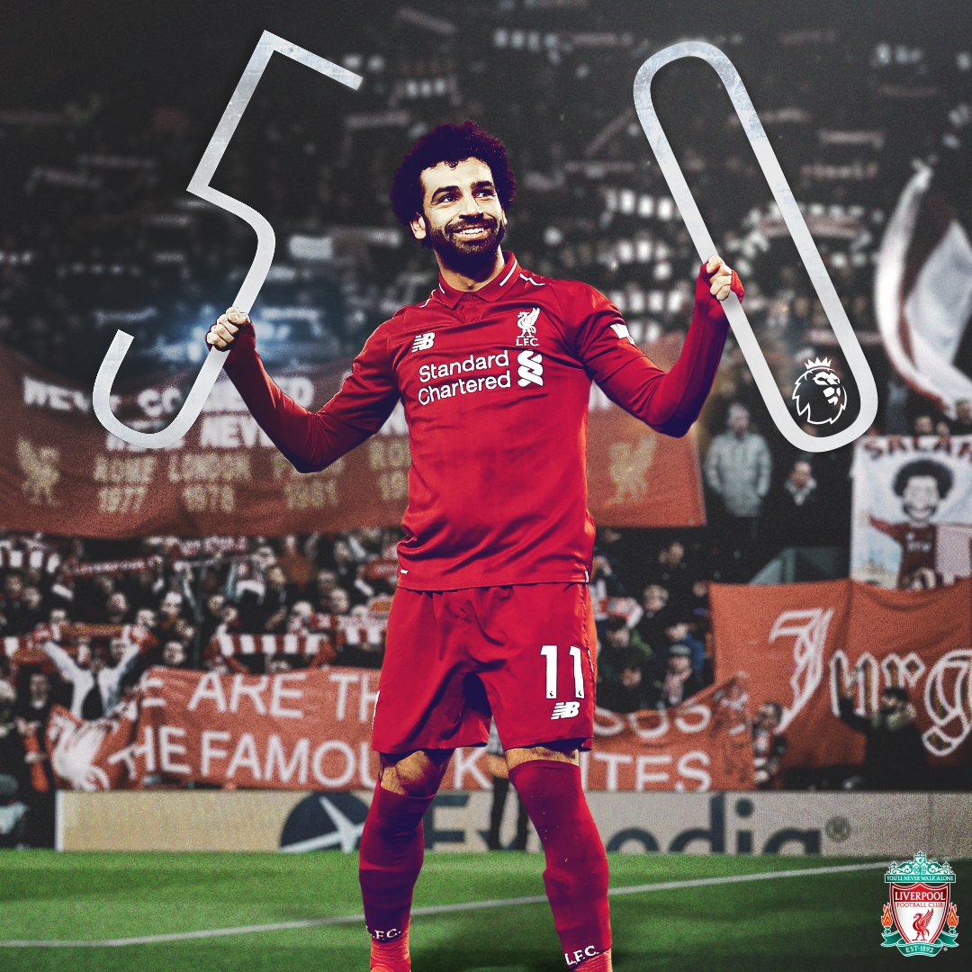 2019-04-08 Egypt Salah scores 50th goal in English premier league 01