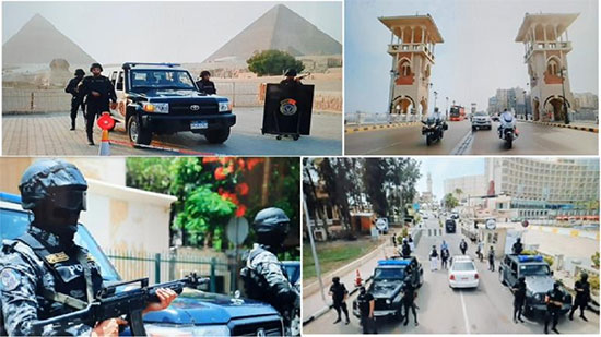 2019-06-19 Egypt Police special forces officer for AFCON 2019 at Tourist Sites Pyramids of Giza