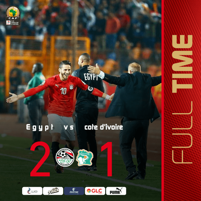 2019-11-26 Egypt AFCON U23 African Football Cup - Egypt celebrate final win 2-1 Cote divoire