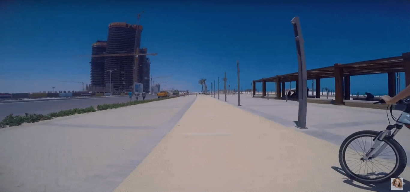 2020-09-13 New Alamein City Mediterranean Promenade bike trip by Nadia Abu El Dahab 2020