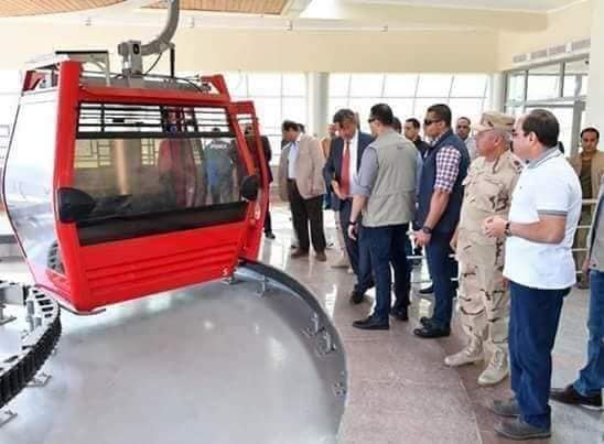 2020-10-27 Al Galala teleferique from mountain to sea president ElSisi