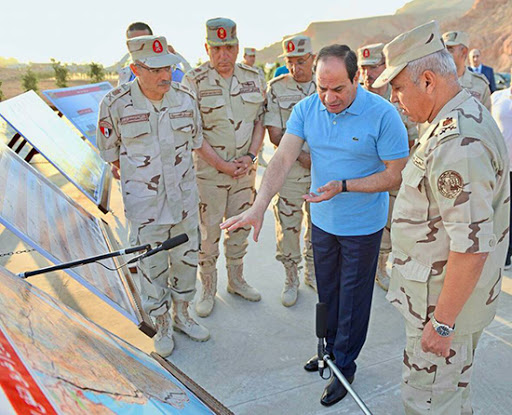 2020-10-27 Egyptian President ElSisi and General ElWazeer oversee construction of Al Galala city