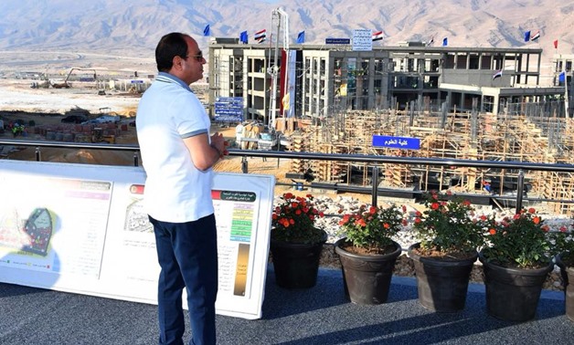 2020-10-27 Egyptian President ElSisi oversees the construction of new Al Galala city Red Sea