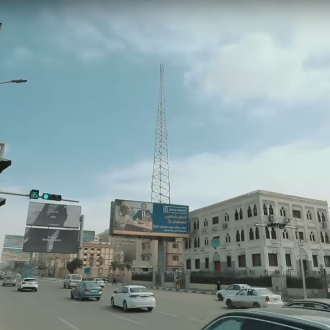 2021-03-08 Egypt Traffic Light in City - Al-Shaheed Hisham Barakat Square Nasr City 02