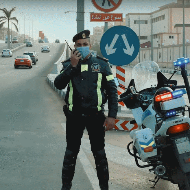 2021-03-08 Egypt Traffic Police Officers 02