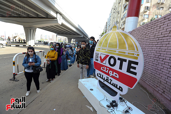 2021-08-29 Egyptian Youth at the polling stations Parliament Elections 2020 Youm7 03